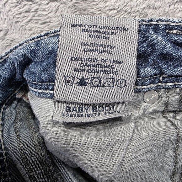 Silver Jeans Co Jeans Womens 32x33 Aiko Baby Boot Stretch Embroidery Bootcut - Picture 6 of 11